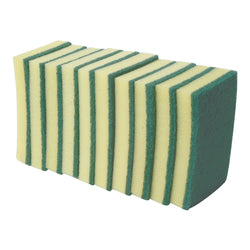Sponge w/ Scouring Pad (12 Pack)